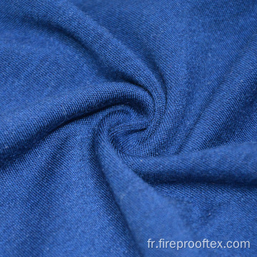 Coton ignifuge en coton acrylique Tissure de vêtements de nuit chauds bleu